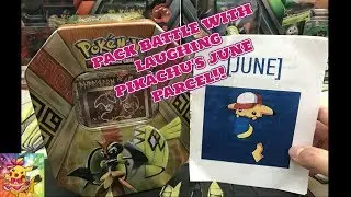 Opening a Laughing Pikachu June Parcel!! Pack Battle!