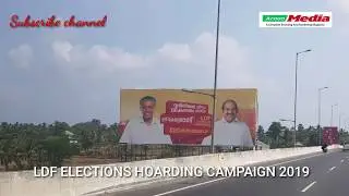 #LDF #ELECTIONS HOARDING CAMPAIGN 2019 fabric cotton cloth digital printing #election-ooh