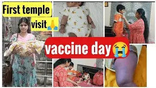 Aathi's first temple visit!! vaccine for my baby😒A Day in my life vlog! Tamil vlog! bindigirl