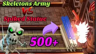 Ultimate 😲 Skeletons Army  Vs Spiked Statue Epic Fight! - Castle Crush