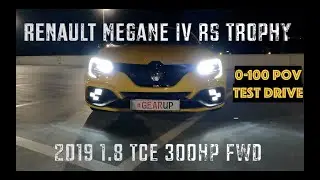 2019 Renault Megane IV RS Trophy 1.8 TCE 300HP | Night POV TEST DRIVE| 0-100 ACCELERATION by #GearUp