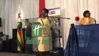 Sithembiso Nyoni Introducing Vice President P. Mphoko