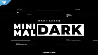StreamSpell | Minimal Dark Stream Package │ Twitch Overlays for OBS Studio, Streamlabs
