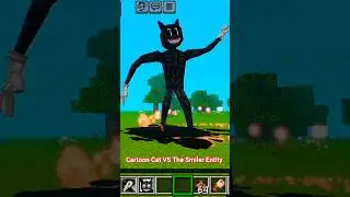 Cartoon Cat VS The Smiler Entity  (Minecraft Battle) EnderFoxBoy MC🦊 #minecraft #battle