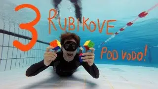 3 rubikove pod vodo!