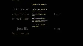 Normal Life vs Natural Life | Unlearn Toxic Beliefs | Relearn Reality & Mindset