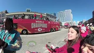 Chiefs 2024 Super Bowl Parade 360 degree view