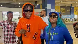 Stonebwoy welcomes Jamaican dancehall queen ,spice to Ghana ahead of jiggle and wine video