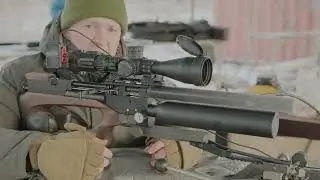 Шторм Зевс 6,35 пулей 4,2г в -15с и субминута на сотку! Отстрел по бумаге и железу!