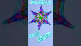Star bloom. #spirograph #art #spirographart #drawing #mandaladesign #geometricart #creative