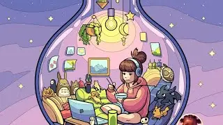 Color by Number | Cozy Study Time Illustration 📚✨