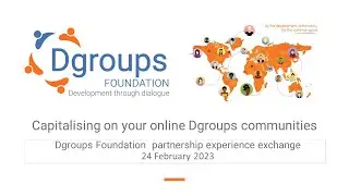 Dgroups Foundation partnership experience exchange