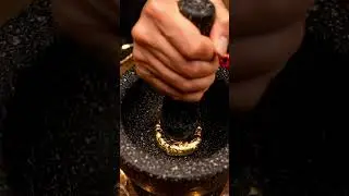 [4k] Magic Golden Cube in Mortar & Pestle 💛⚗️ Visual ASMR #asmr #aiasmr #relaxing #satisfying #relax