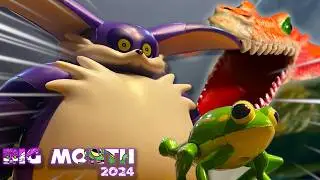 BIG THE CAT vs THE LEGENDARY MONSTER #bigmonth | epic stop motion battle