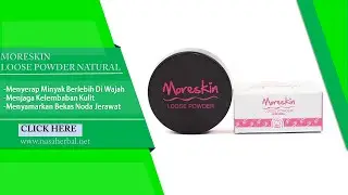 Kosmetik Murah Moreskin Loose Powder Natural   Bedak Tabur Waterproof