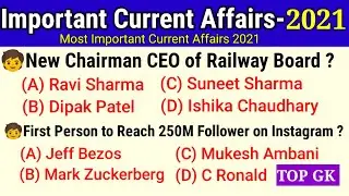 Current Affairs 2021 || Important Current Affairs 2021 || Monthly Current affairs ||
