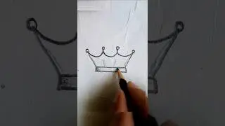 Queen Crown Drawing Easy 👑❣️ /Raja ka Taj Drawing Simple #shorts #missworld #crown #king #drawing