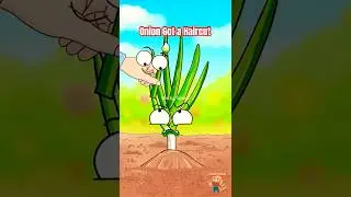The Onion That Got a Haircut (And Grew Back Stronger) #onion #animation