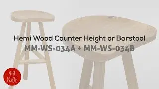 Mod Made Hemi Wood Counter & Barstool Product Introduction & Assembly Tutorial