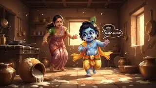 Kids version Shri Krishan hare murari @ChuChuTV @ChuChuTVHindi @aCookieGod 