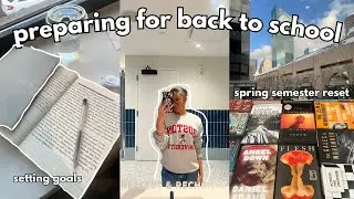 preparing for back to school | goal setting & academic reset 📖