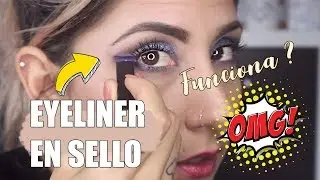 PROBANDO EYELINER EN SELLO VIRAL DE ALIEXPRESS/Funcionará ? / VLOGMAS #ZientiAdviento / @patrizienta