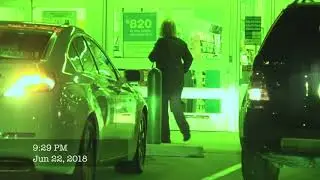 Private Investigator mounts a vehicle tracking device