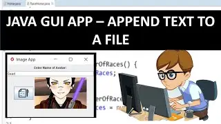 Append to a Text File - Java GUI Application