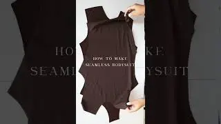 How to make a seamless bodysuit- sewing tutorial on YT. DIY fashion. Sewing tutorial #diy #tutorial