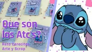#tutorial Atc's con Stickers 🍒 Técnicas de Mixmedia desde Cero🍒Reto Cerecitas Arte y Scrap
