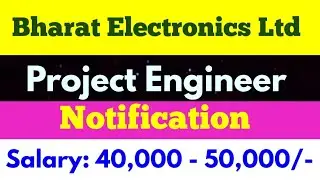 BEL Project Engineer Recruitment 2022
