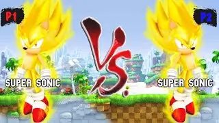 Супер Соник против Супер Соника | Битва Соника в JUS MUGEN v4