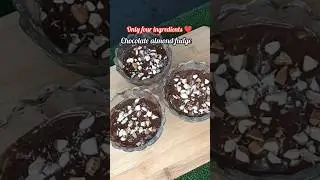 Healthy Chocolate Fudge with Dates & Almonds ....2-Minute Chocolate Fudge | No Oven No Cream 😍