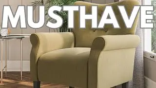 BELLEZE Wingback Accent Chair Review: The Avocado Green Sofa That Steals the Show! (Modern & Retro)