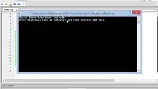 C++ Tutorial 3  -  Mini Bank Program