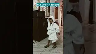 kiaan after bath look #shorts #funnyvideo  #bathrobe  #babyfunny #pool