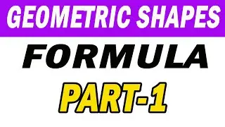 List of Geometric Shapes Formula | Part-1 || 2MC FORmulae || Ep#4 |