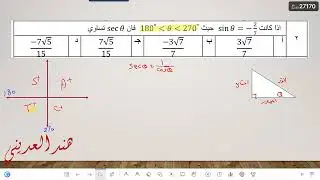 مراجعة المتطابقات المثلثية الجزء الأول
