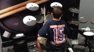 Parker on electric drums