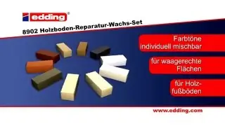 Hilft bei Sch&auml;den   das edding Holzboden Reparatur Wachs Se
