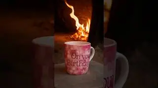 Firewood Vanilla Mug Cake? Ancient Style Baking 🔥 #food