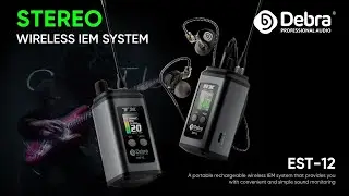 Debra Audio EST-12 Stereo Portable Wireless IEM System UHF Digital Audio transmission