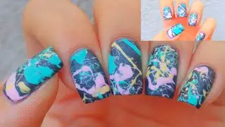 Splatter Paint Nail Art - How To Splatter Paint Nails_Paint Splatter Design on Nails -Splatter Nails