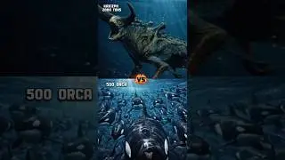 Kaiceph: One Kaiju vs a Monster Swarm,orca, megalodon, tylosaurus,etc,#ai #sea#shorts