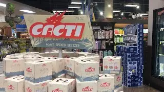 Travis Scott's CACTI Spiked Seltzer Display at Ralphs
