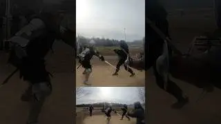 Leg &lsquo;Bonk&rsquo; #hema #martialarts #combatsport #swordfighting #armor #knight