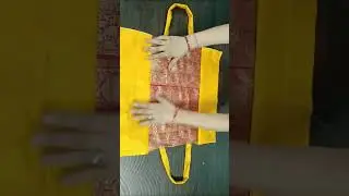 साड़ी की लेस और शॉपिंग बैग से बनाएंbeautiful handbag          #handbag##ladiesbag#shoppingbag#diy