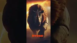 🔥Lion &times; Rhino = Monster Hybrid! 💀🔥 #HybridBeast #AIHybrid #DeepFusionAI #Shorts