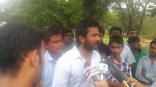 Manne Krishank oujac with national media @ Chalo Assembly