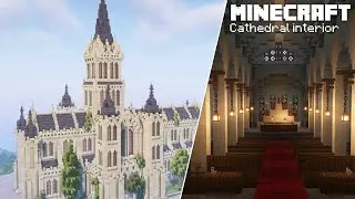 Minecraft: How to decorte a Cathedral Interior | Tutorial